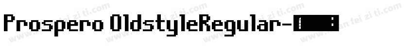 Prospero OldstyleRegular字体转换